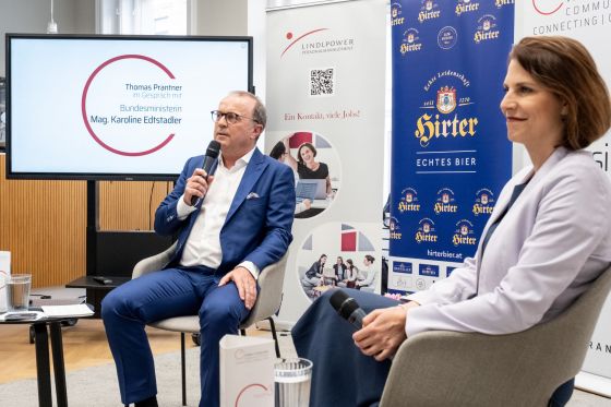 Business Talk mit Karoline Edtstadler, 19. Juni 2023 © Hans Leitner - Photography